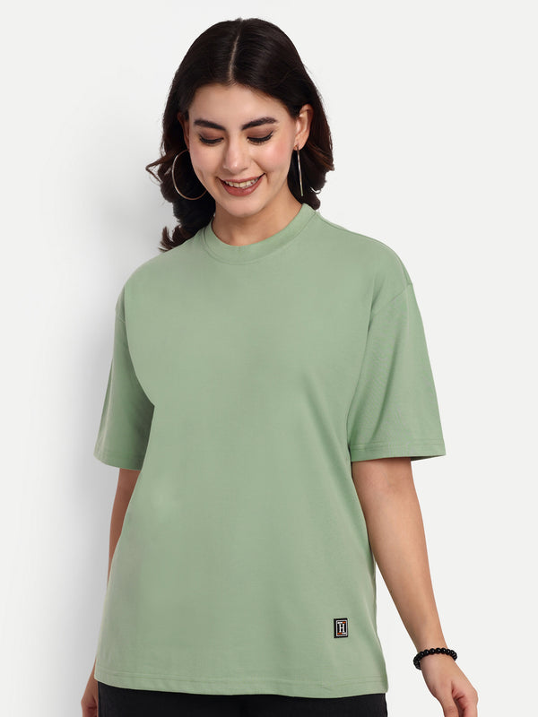 Lush Pastel Green Oversized T-Shirt